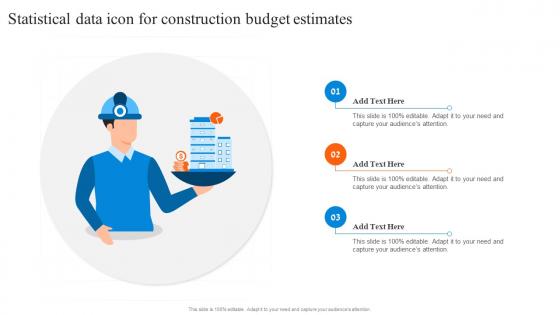 Statistical Data Icon For Construction Budget Estimates