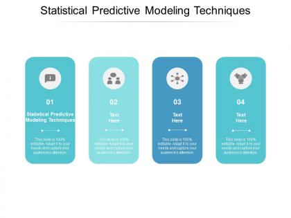 Statistical predictive modeling techniques ppt powerpoint presentation professional file formats cpb