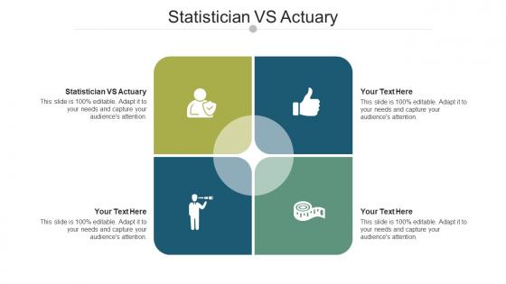 Statistician vs actuary ppt powerpoint presentation infographics examples cpb