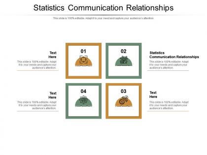 Statistics communication relationships ppt powerpoint presentation example file cpb