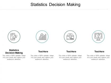 Statistics decision making ppt powerpoint presentation diagrams cpb