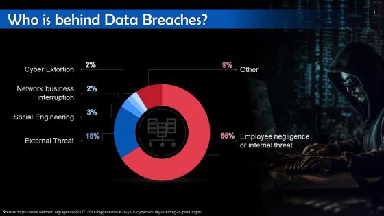 Statistics For Individuals And Organizations Behind Data Breaches Training Ppt