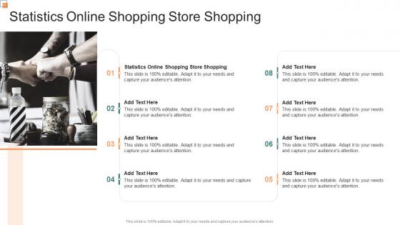 Statistics Online Shopping Store Shopping In Powerpoint And Google Slides Cpb