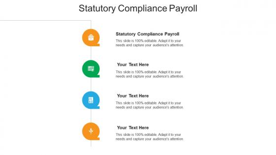 Statutory compliance payroll ppt powerpoint presentation visual aids background cpb