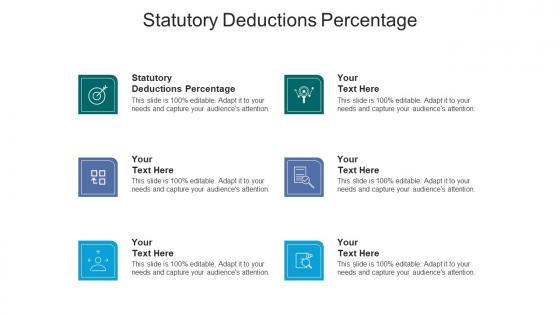 Statutory deductions percentage ppt powerpoint presentation portfolio cpb