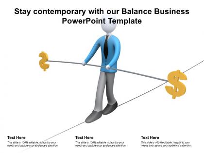 Stay contemporary with our balance business powerpoint template