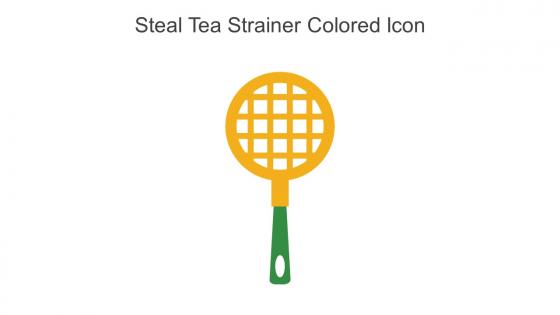 Steal Tea Strainer Colored Icon In Powerpoint Pptx Png And Editable Eps Format