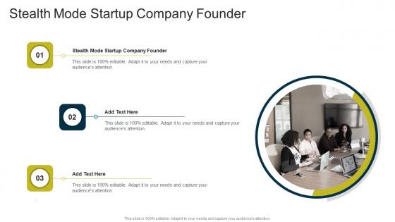 Stealth Mode Startup Company Founder In Powerpoint And Google Slides Cpb
