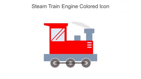 Steam Train Engine Colored Icon In Powerpoint Pptx Png And Editable Eps Format