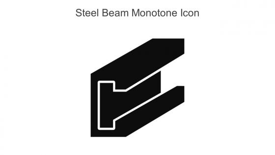 Steel Beam Monotone Icon In Powerpoint Pptx Png And Editable Eps Format