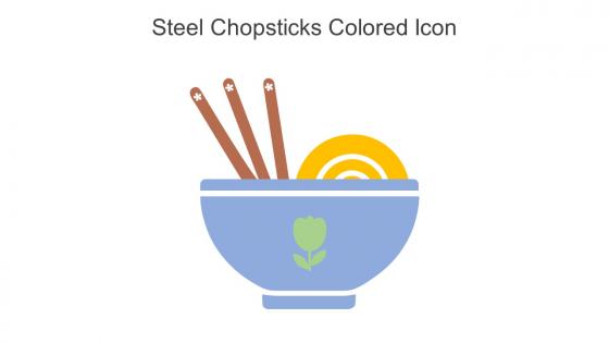 Steel Chopsticks Colored Icon In Powerpoint Pptx Png And Editable Eps Format
