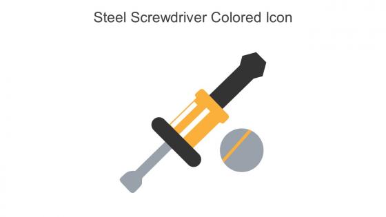Steel Screwdriver Colored Icon In Powerpoint Pptx Png And Editable Eps Format