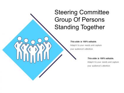 Steering committee group of persons standing together