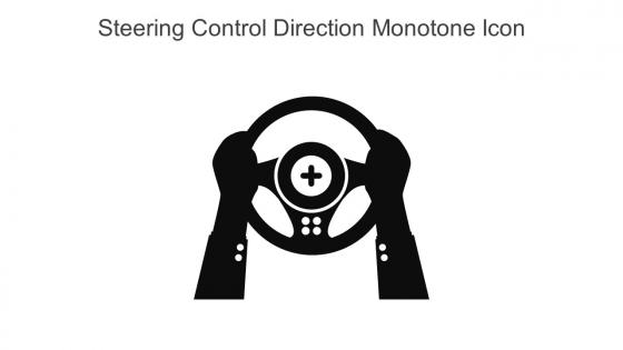 Steering Control Direction Monotone Icon In Powerpoint Pptx Png And Editable Eps Format