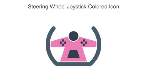 Steering Wheel Joystick Colored Icon In Powerpoint Pptx Png And Editable Eps Format