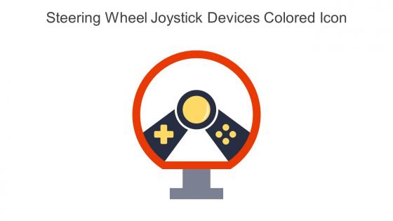 Steering Wheel Joystick Devices Colored Icon In Powerpoint Pptx Png And Editable Eps Format
