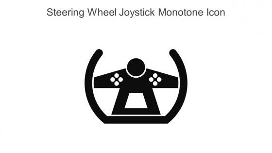 Steering Wheel Joystick Monotone Icon In Powerpoint Pptx Png And Editable Eps Format