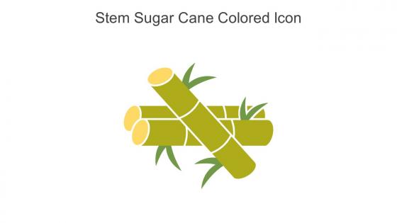 Stem Sugar Cane Colored Icon In Powerpoint Pptx Png And Editable Eps Format