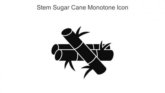 Stem Sugar Cane Monotone Icon In Powerpoint Pptx Png And Editable Eps Format
