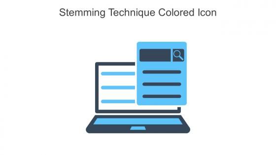 Stemming Technique Colored Icon In Powerpoint Pptx Png And Editable Eps Format