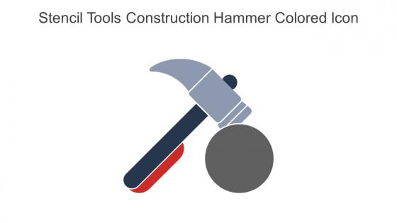 Stencil Tools Construction Hammer Colored Icon In Powerpoint Pptx Png And Editable Eps Format