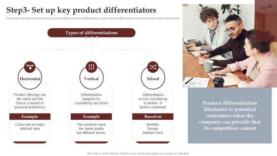 Step3 Set Up Key Product Differentiators Process To Setup Brilliant Strategy SS V