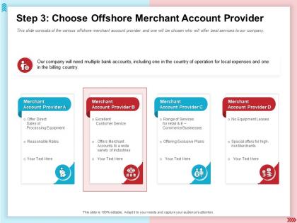 Step 3 choose offshore merchant account provider billing country ppt presentation layouts