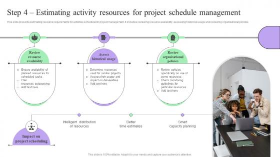 Step 4 Resources For Project Schedule Creating Effective Project Schedule Management System