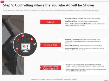 Step 5 controlling where the youtube ad will be shown how to use youtube marketing