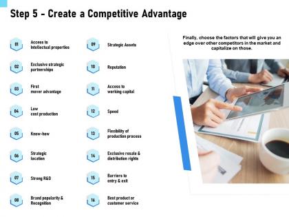 Step 5 create a competitive advantage strategic ppt powerpoint presentation model good