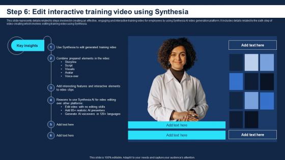 Step 6 Edit Interactive Training Video How To Use Synthesia AI For Converting AI SS V