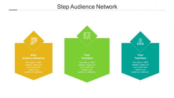Step audience network ppt powerpoint presentation show icons cpb