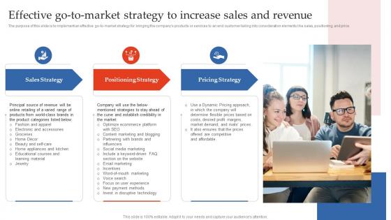 Step By Step Guide To E Commerce Effective Go To Market Strategy To Increase Sales And Revenue BP SS