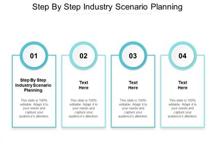 Step by step industry scenario planning ppt powerpoint presentation infographic template format ideas cpb