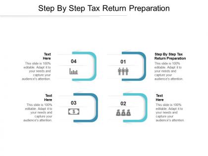 Step by step tax return preparation ppt powerpoint presentation file graphics tutorials cpb