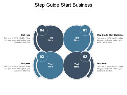 Step guide start business ppt powerpoint presentation model visual aids cpb