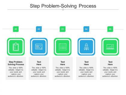 Step problem solving process ppt powerpoint presentation portfolio topics cpb