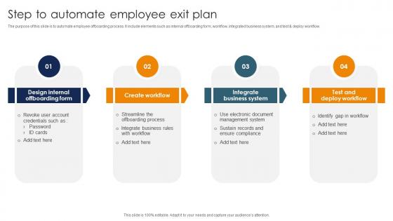 Step To Automate Employee Exit Plan