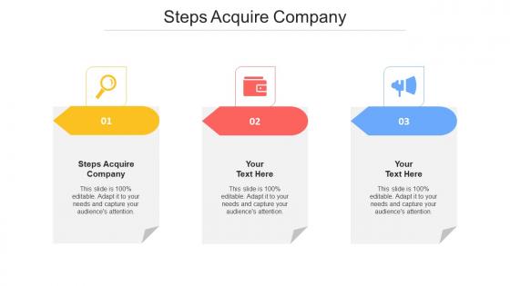 Steps Acquire Company Ppt Powerpoint Presentation Icon Slides Cpb