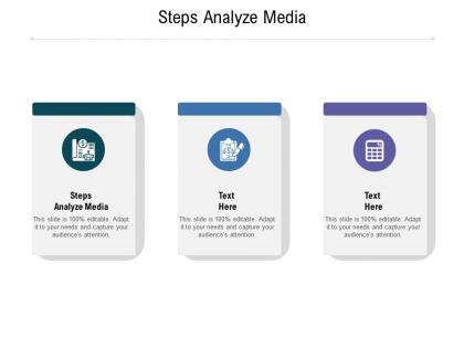 Steps analyze media ppt powerpoint presentation icon slide cpb