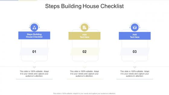 Steps Building House Checklist In Powerpoint And Google Slides Cpb