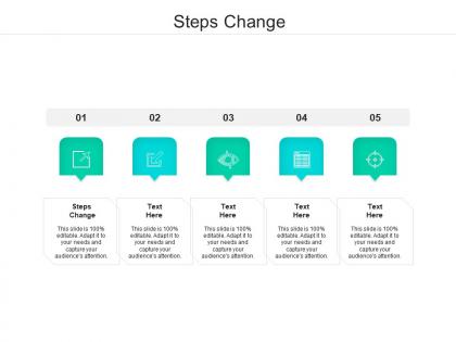 Steps change ppt powerpoint presentation infographic template good cpb