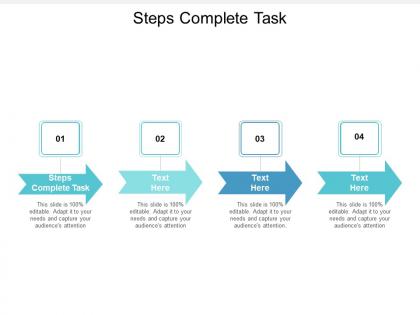 Steps complete task ppt powerpoint presentation slides design inspiration cpb