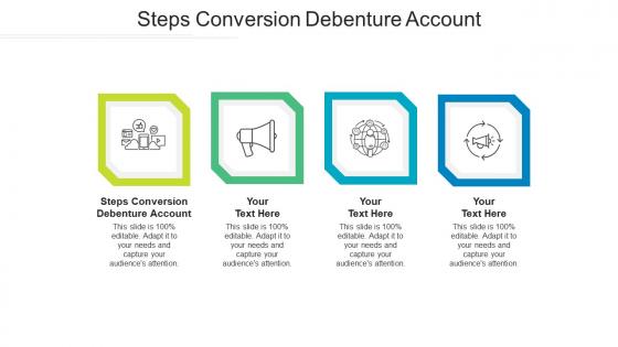Steps conversion debenture account ppt powerpoint presentation ideas examples cpb