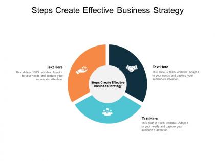 Steps create effective business strategy ppt powerpoint presentation icon cpb