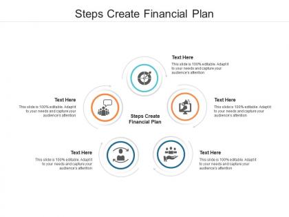 Steps create financial plan ppt powerpoint presentation inspiration layout ideas cpb