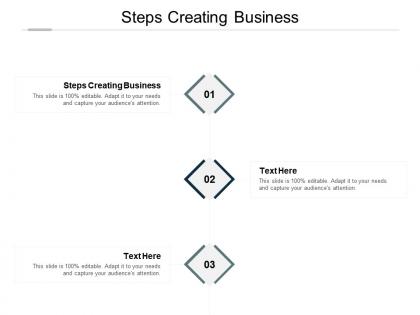 Steps creating business ppt powerpoint presentation inspiration graphics tutorials cpb