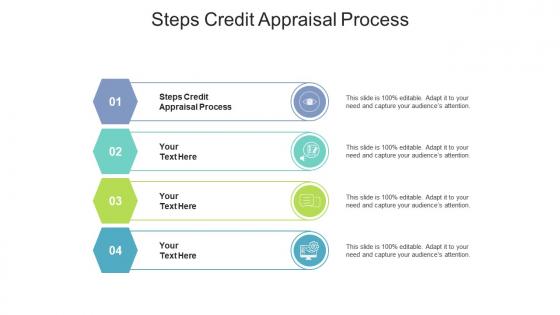 Steps credit appraisal process ppt powerpoint presentation icon example topics cpb