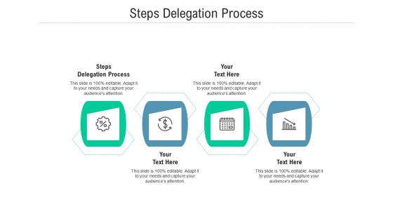 Steps delegation process ppt powerpoint presentation model visuals cpb