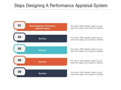 Steps designing a performance appraisal system ppt powerpoint presentation file cpb